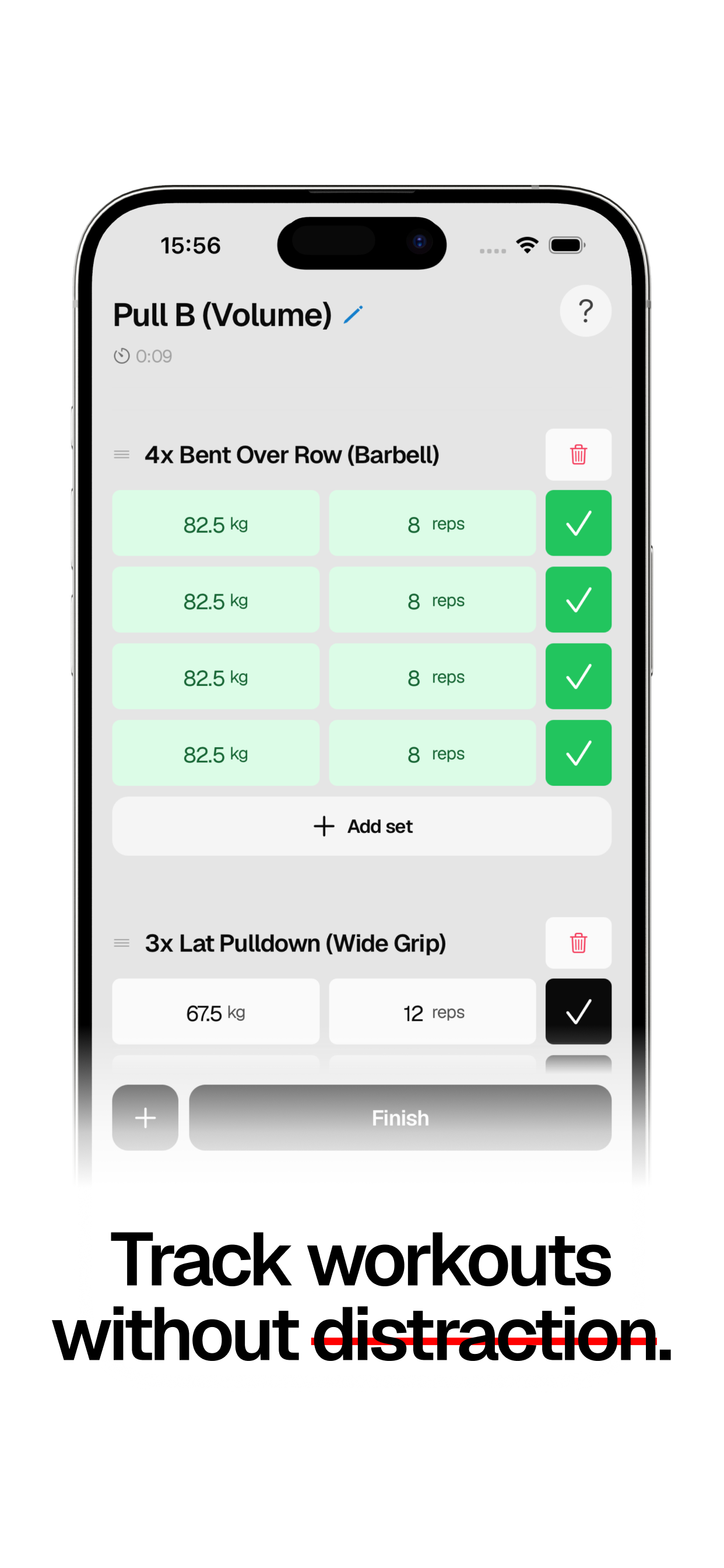 Crank: Gym workout log track screenshot 2