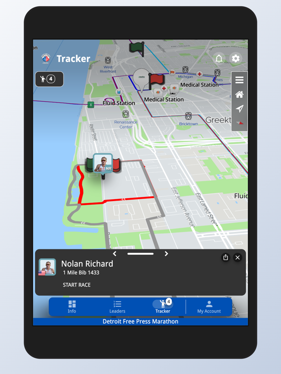 Detroit Free Press Marathon iPad screenshot 4 - Sports app