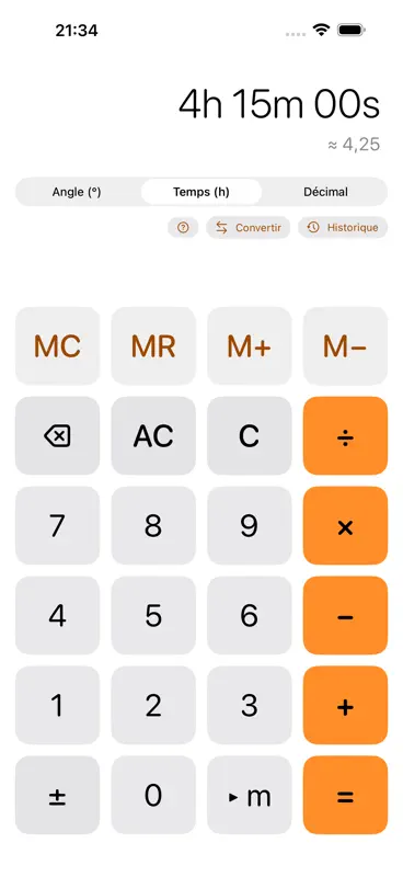 Sessagesimale – Calculatrice screenshot 3 of 5