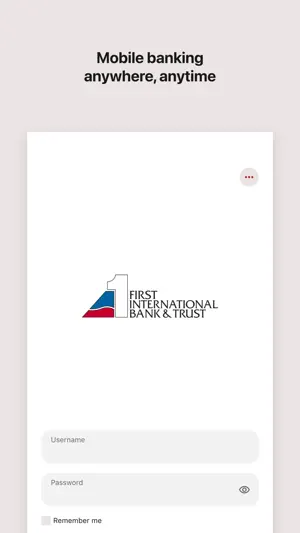 First Intl Bank & Trust screenshot 1