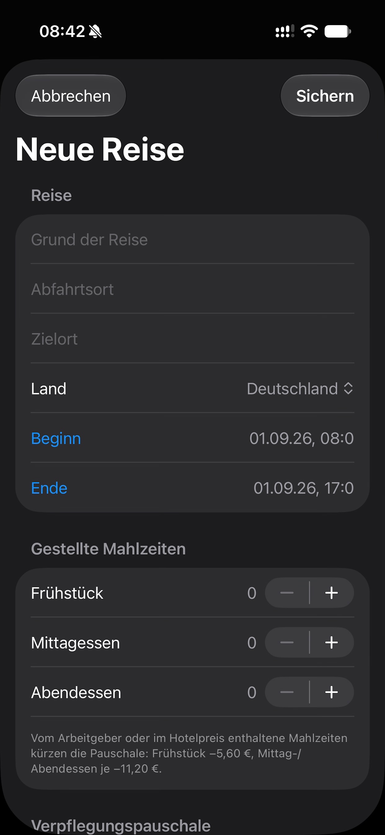 Screenshot 3 of Reisekosten78