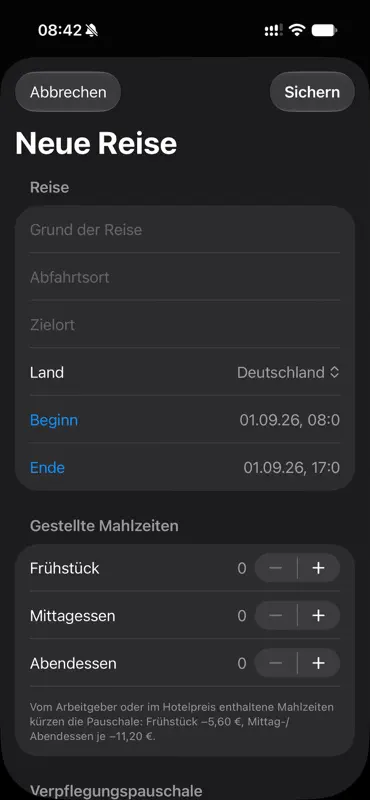 Reisekosten78 screenshot 3 of 4