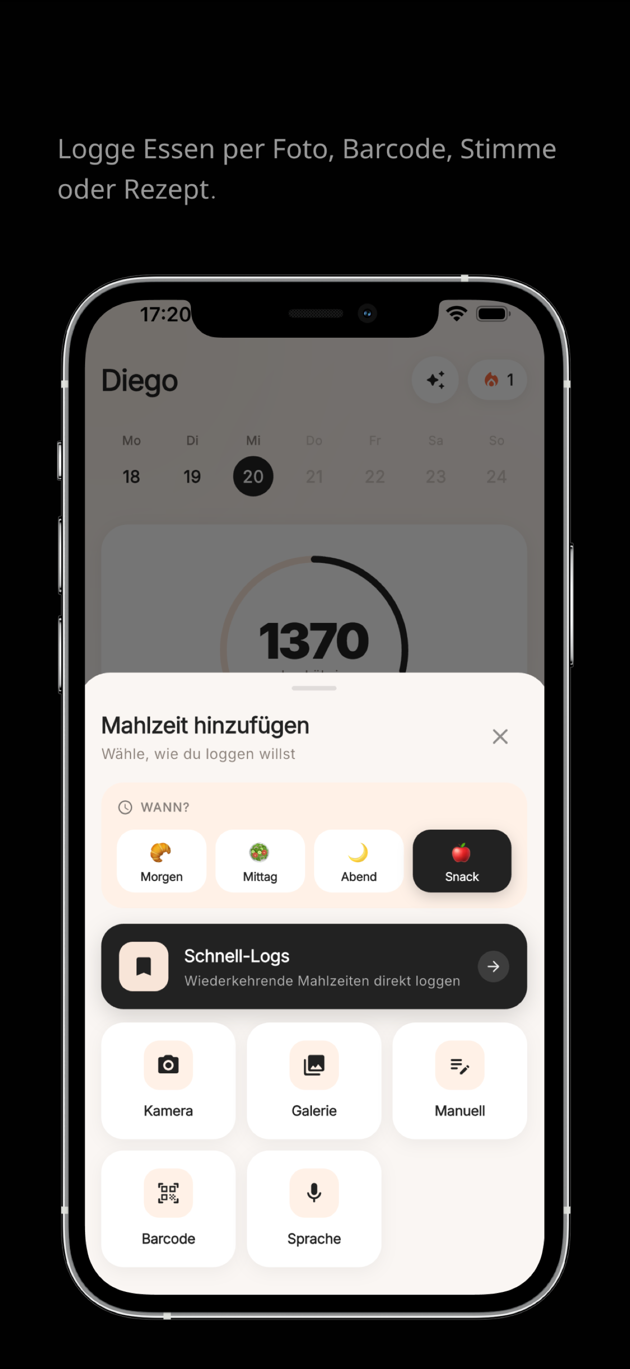 Nutrition log