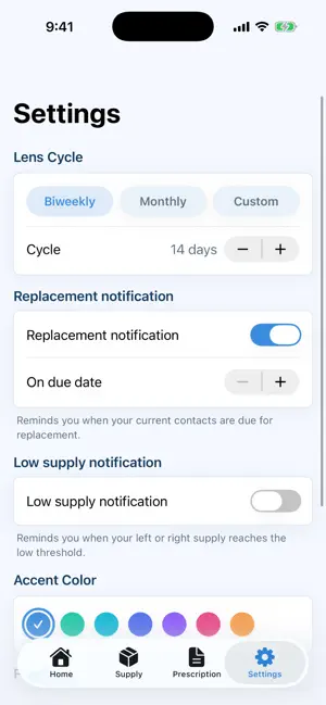 FreshPair Lens Tracker screenshot 4