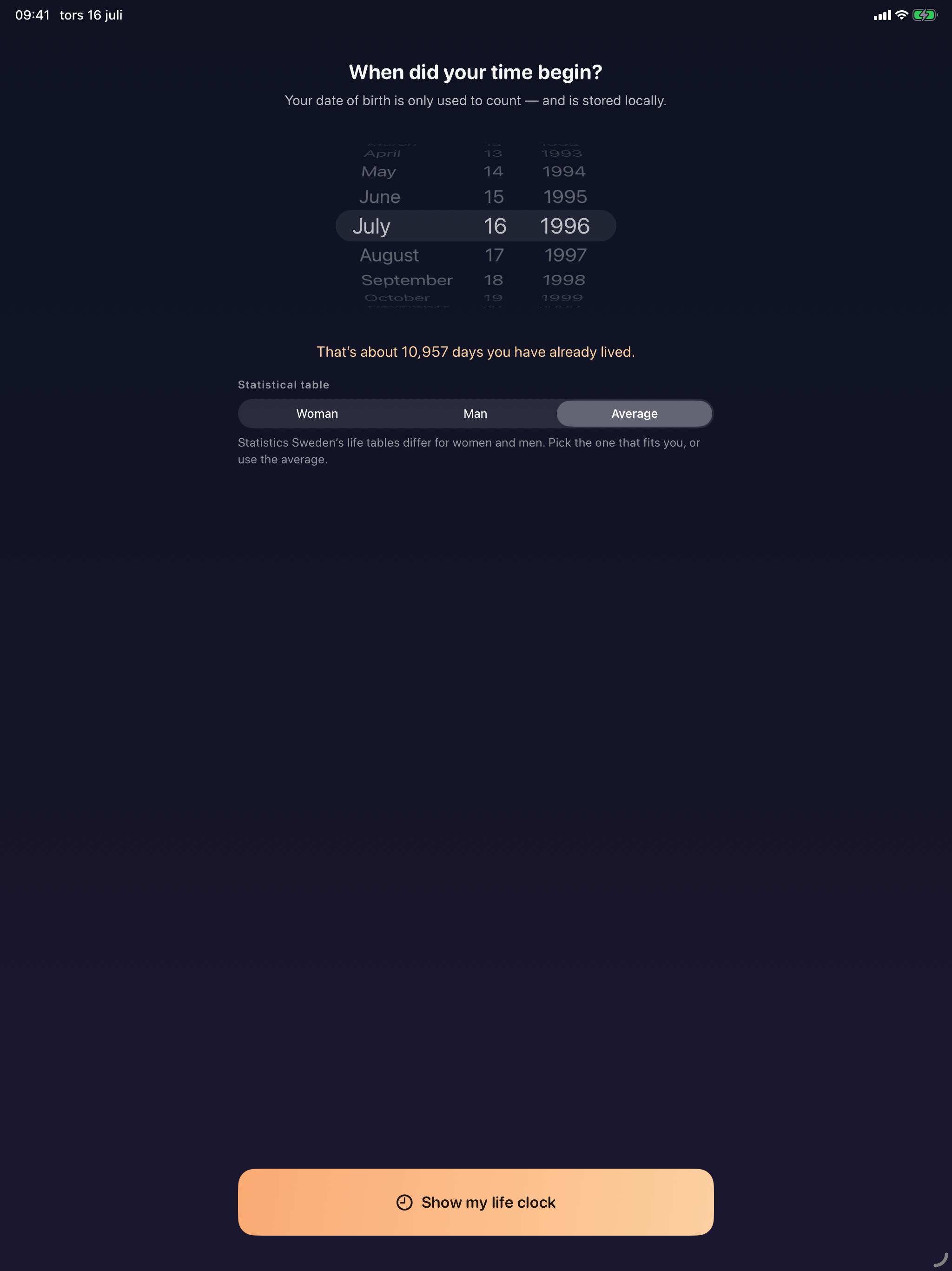 Life Clock Medium screenshot 7