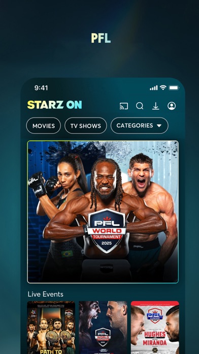 STARZ ON Screenshot