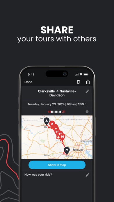 calimoto Motorcycle Navigation Screenshot