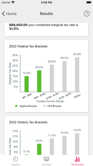 Canada Income Tax Calculator screenshot