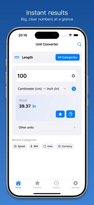 Unit Converter - Units & Rates screenshot 1