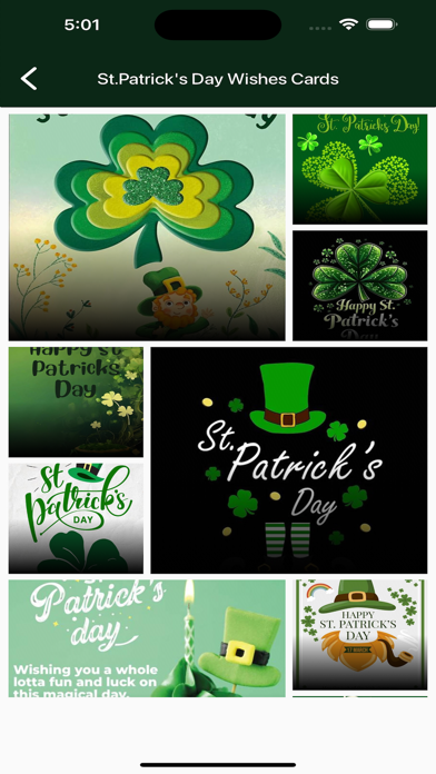 St. Patrick's Day Wishes Cards Screenshot