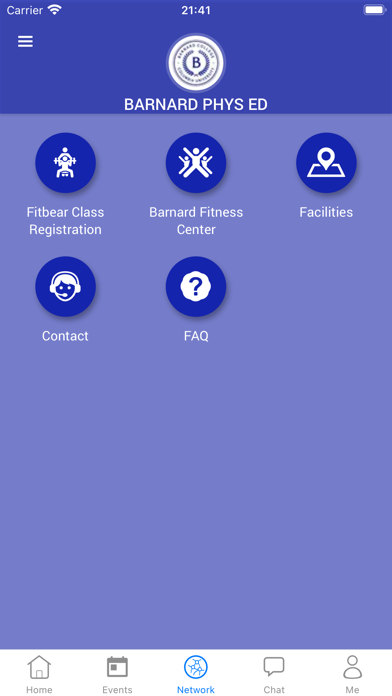 Barnard Fitness Center Screenshot