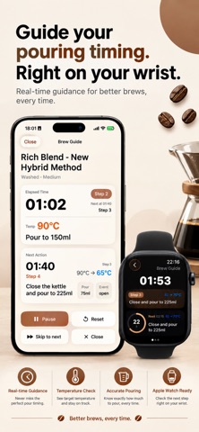 CoffeaNote: Coffee Brew Timer Screenshot 2 of 10