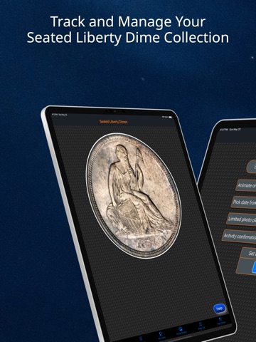 Seated Liberty Dime iPad screenshot