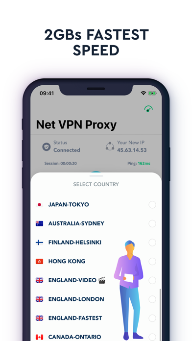 Screenshot #3 pour NetVPN Adblock Proxy Unlimited
