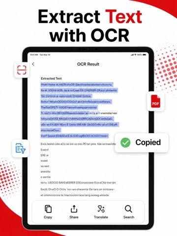 Scan to PDF & Document Scanner iPad screenshot