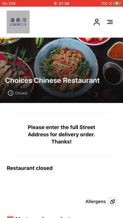 Choices Chinese Restaurant