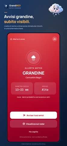 GrandiNO! Meteo e Grandine iPhone screenshot 2