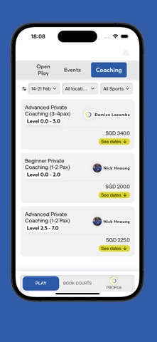 MBP Sports iPhone screenshot