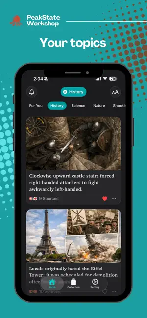 OctoSpark - History Stories screenshot 2
