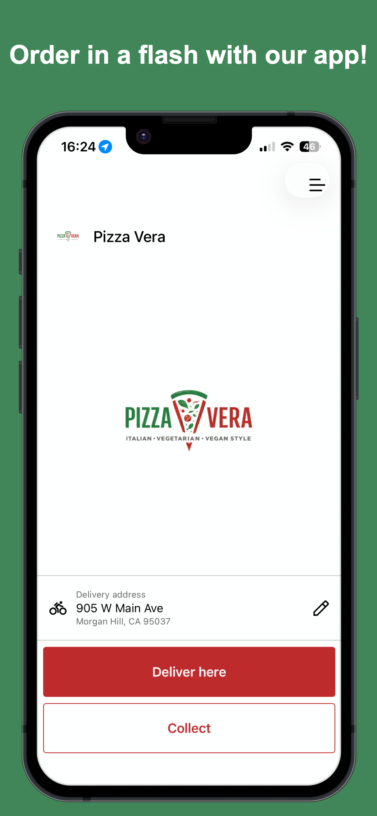 Pizza Vera App screenshot 1