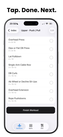 Reps: Minimal Workout Tracker Screenshot 3 of 7