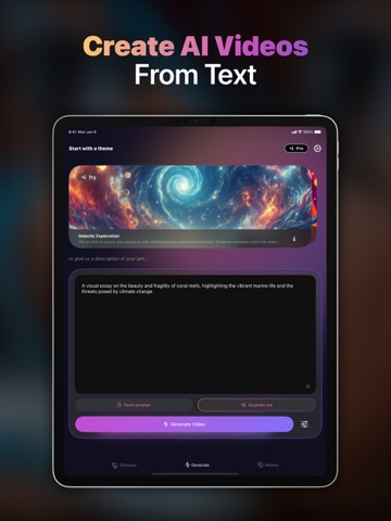 Loomi AI - ‎AI Video Generator iPad screenshot