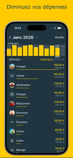 Capture d'écran de Money Pro sur iPhone 4