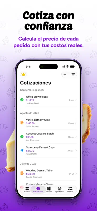 Pastri: Custos de receitas screenshot 2 of 7