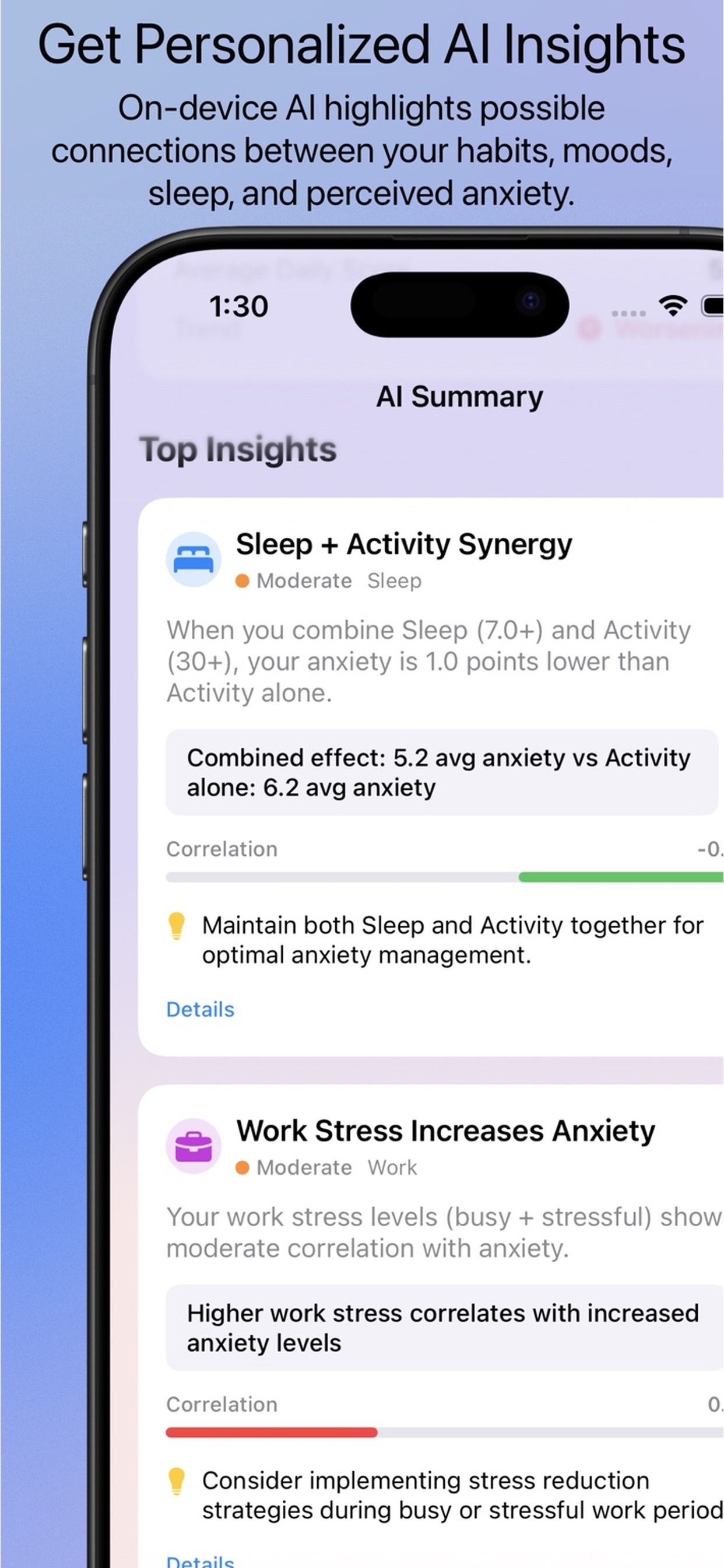 Live With Anxiety: AI tracker screenshot 5