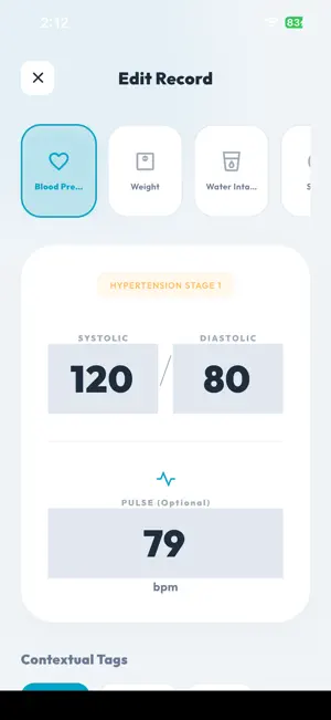 BP Tracker: Blood Pressure Log screenshot 1