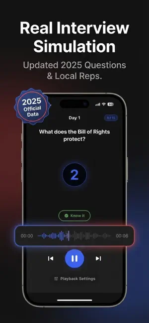 Civics Audio 2026: USCIS Prep screenshot 3