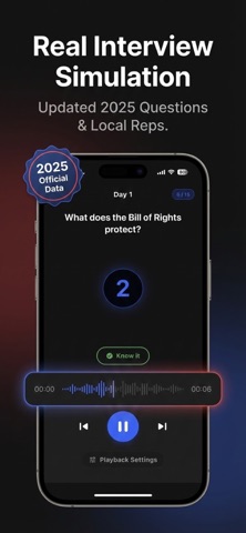 Civics Audio 2026: USCIS Prep Screenshot 3 of 4