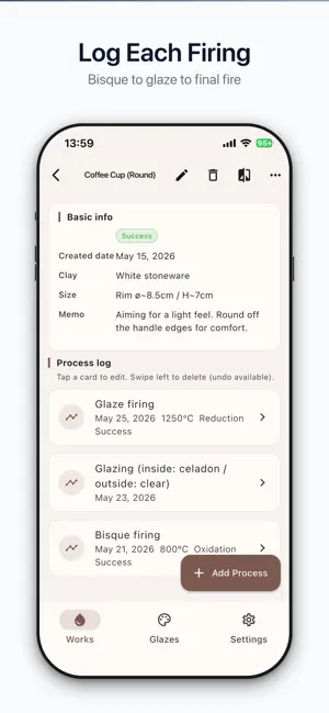 KilnNote screenshot 3