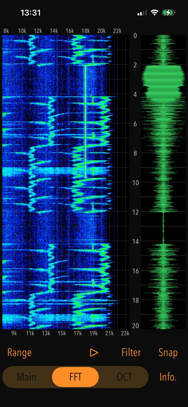 Screenshot #1 pour High-Frequency Noise Monitor