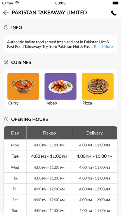 PAKISTAN TAKEAWAY LIMITED Screenshot