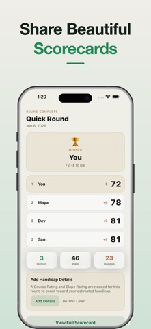 Golf Score Keeper: Parfolio Screenshot 5 of 6