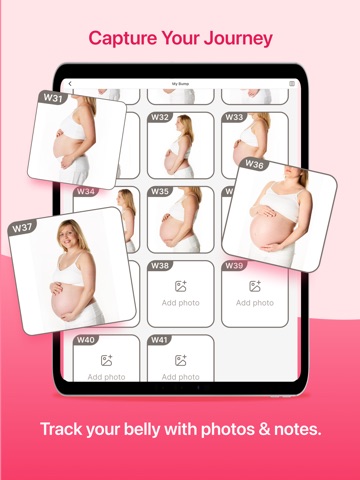 Pregnancy Tracker App ⁯ iPad screenshot