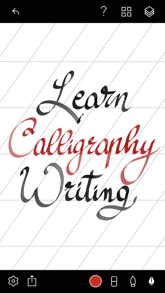 #1. Tayasui Calligraphy - Cursive (iOS) 来自: SKETCHES SRL