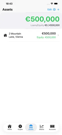 Captura de pantalla de AtiussNetWorth en iPhone 6