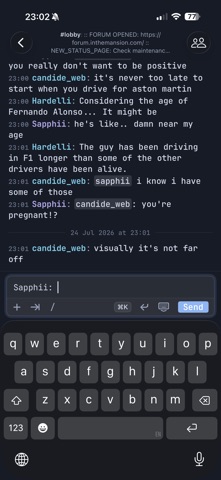 Mango IRC screenshot