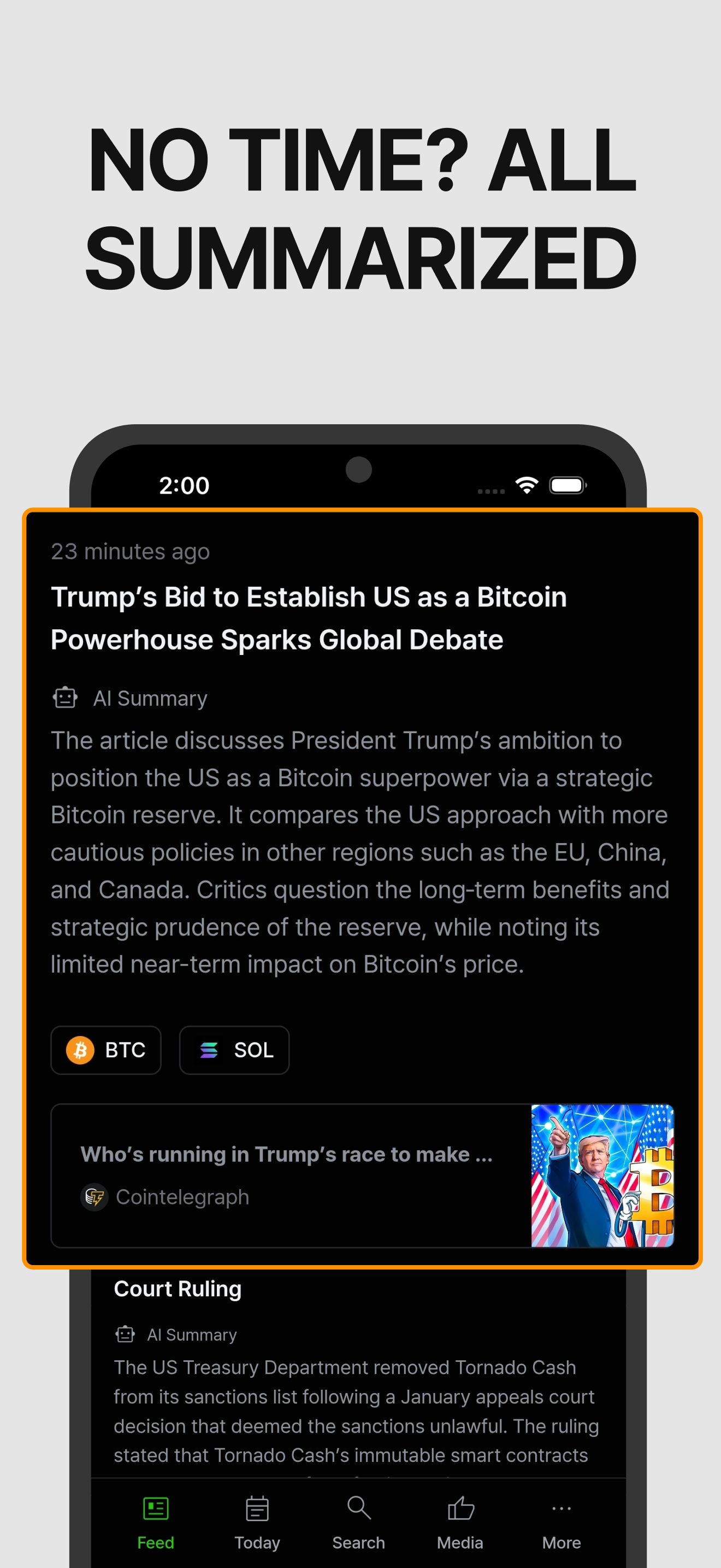 NS3: Crypto News Ranked by AI