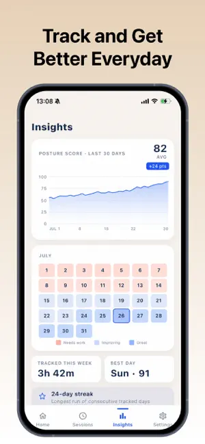 Pose : Posture Reminder & Scan screenshot 3
