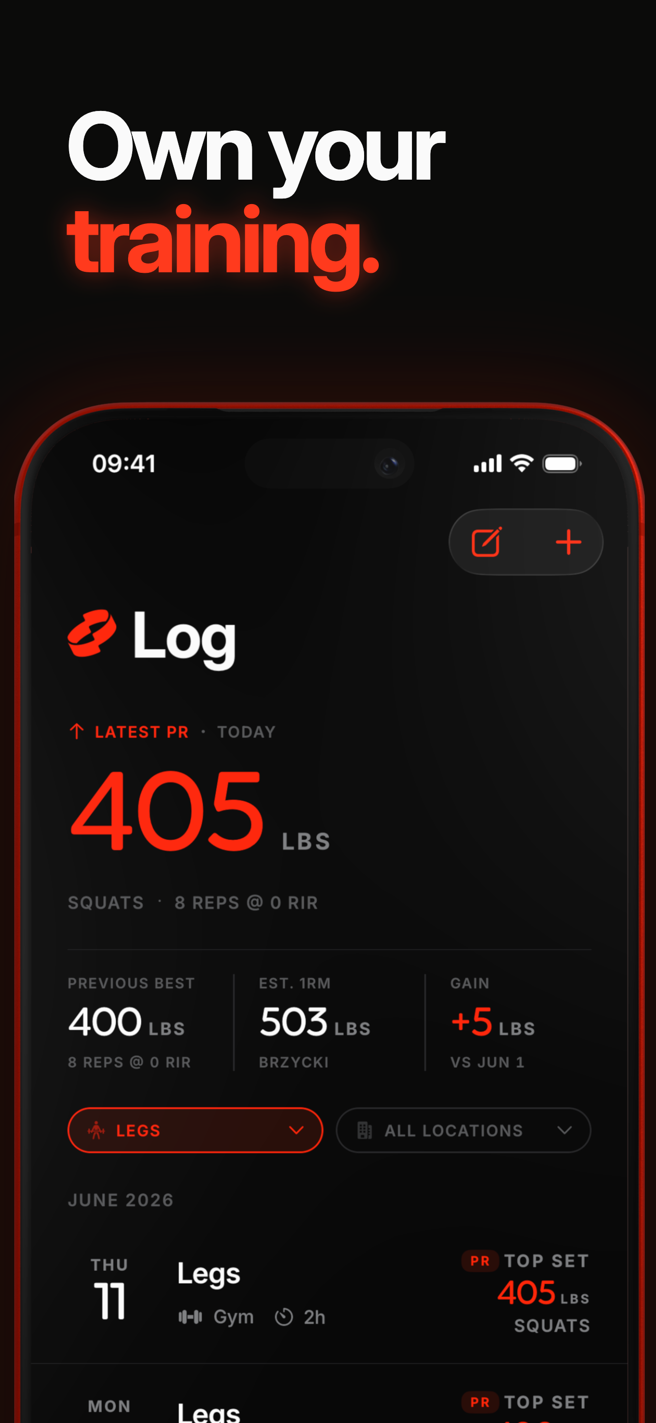 Ownus: Workout Tracker Gym Log screenshot 9