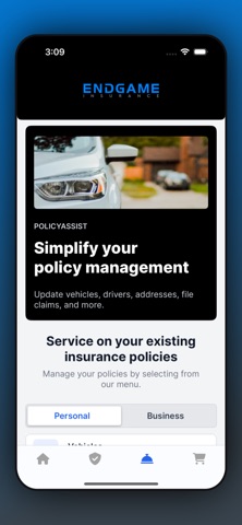 Endgame Insurance iPhone screenshot