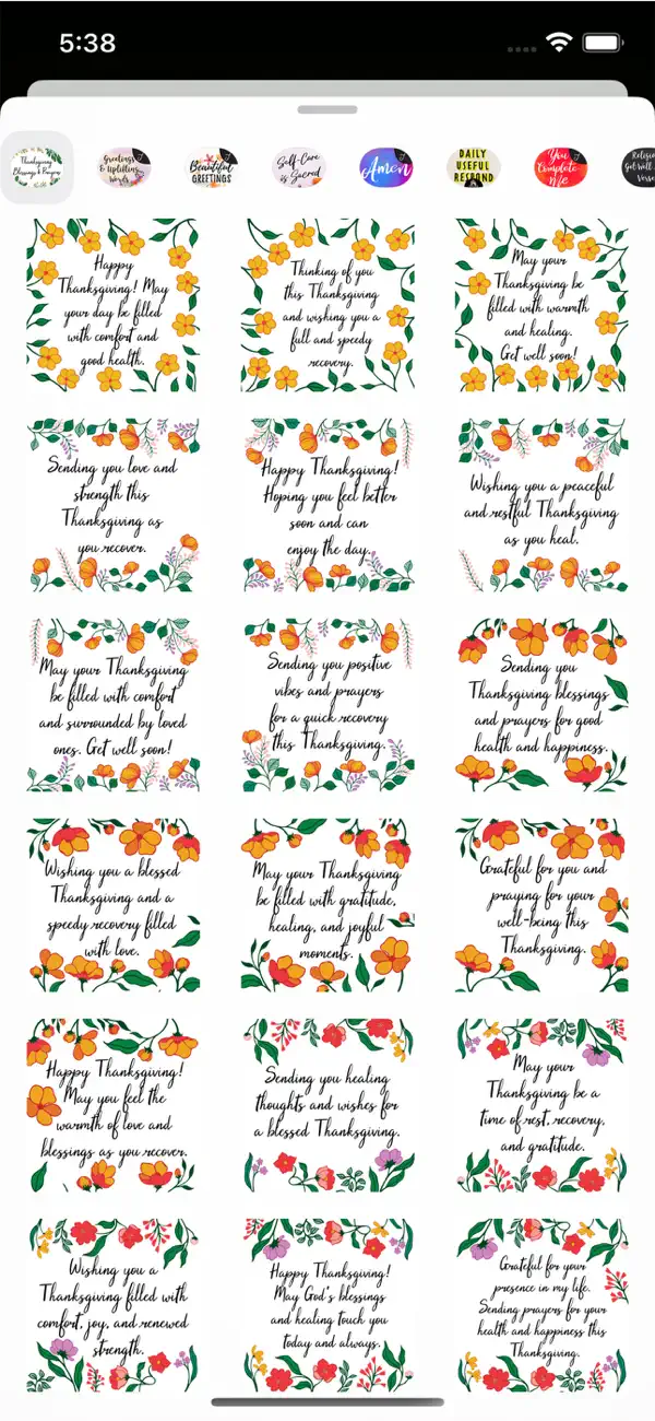 Screenshot #1 pour Thanksgiving Blessing & Prayer