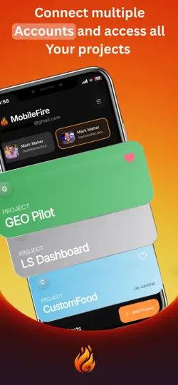 Captura de pantalla de Firebase Manager : MobileFire en iPhone 2