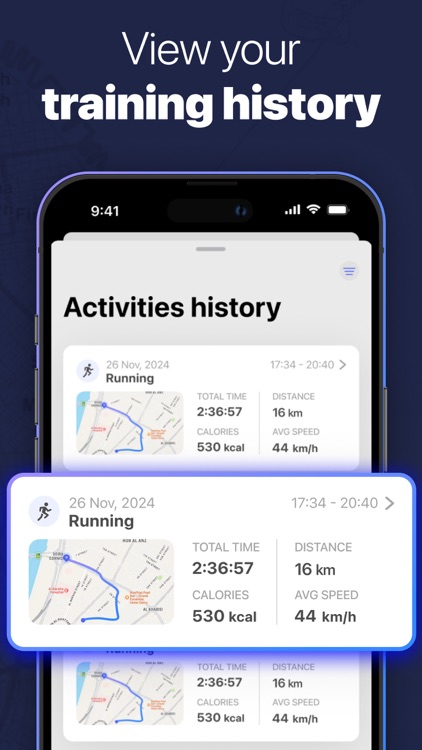 Run, Bike, Walk, Hike tracker