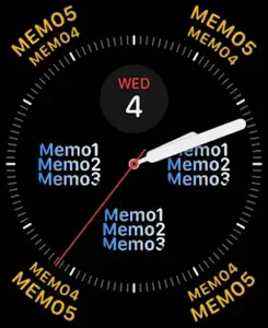 Watch Face Memo screenshot #2 for Apple Watch