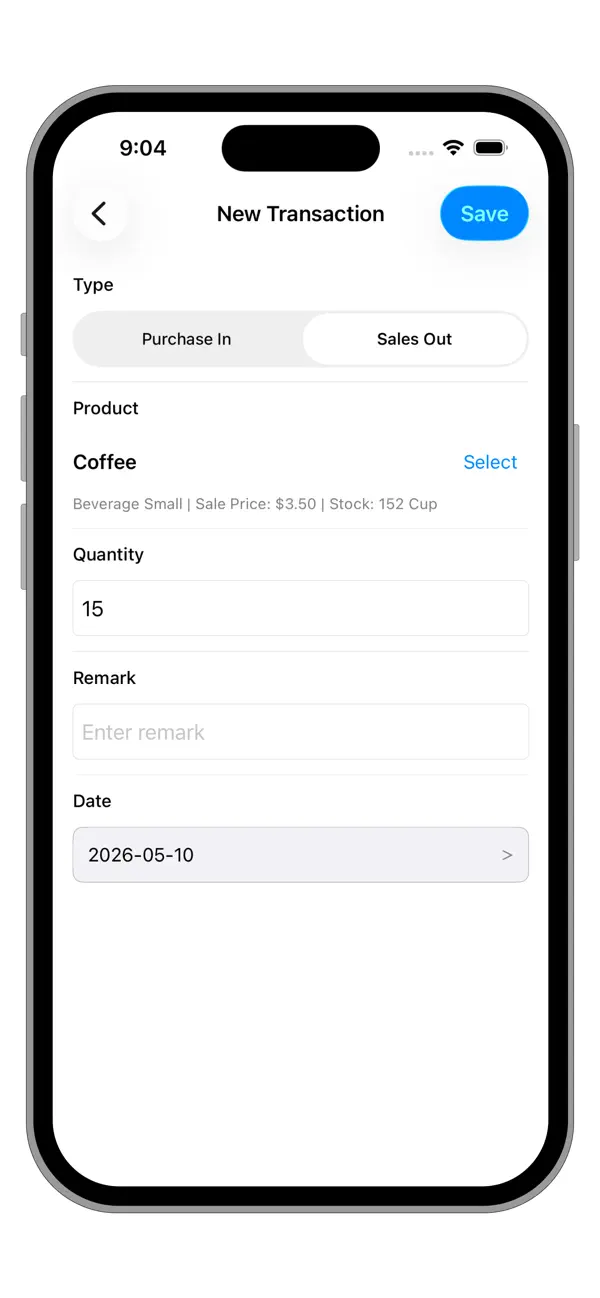 Screenshot #3 pour Inventory Count List-Stock Log