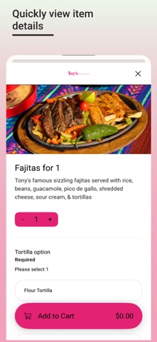 Tony's Mexican Restaurant Screenshot 3 of 3